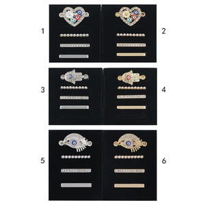 금속 보석 장식 링 루프 장식 다이아몬드 하트 스마트 시계 밴드 시계 밴드 매력 액세서리 - Product Image 6