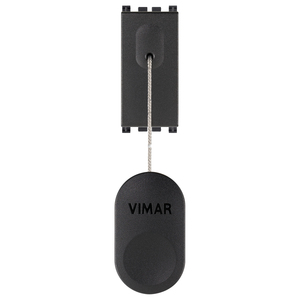 Vimar <b>Push</b> <b>Button</b> <b>Switch</b> 1P NC 10A Grey Pull Cord 6 In Length - Product Image 1