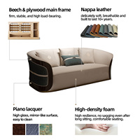 Meubles de salon haut de gamme, art et luxe, sur mesure, service complet, ensemble de meubles pour la maison, canapé courbé