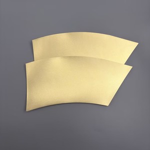 Matériau brut pour gobelets à boisson jetables de luxe, en papier couché PE imprimé sur mesure avec feuille d'or - Product Image 5