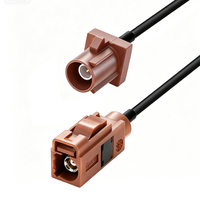 Adaptador RF LEAD Fakra RG174 de 50 OHM DC-6GHz, Conector Macho/Hembra Tipo Pigtail, Antena de Radio para Auto GPS, Negro, 10cm