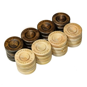 Pezzi di alta gamma dama in legno per Backgammon modello personalizzato fatto a mano portatile compatto Backgammon gioco Turkish Chips - Product Image 1