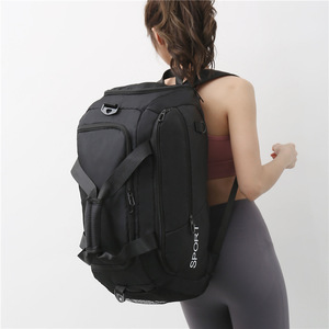 Custom Large Capacity Oxford Cloth Fitness Duffle Bag Portable Zipper Closure Fashionable Travel Backpack Shoulder <b>Luggage</b> Bag - Product Image 3