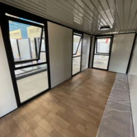 Maison préfabriquée pliable sur mesure résistante au vent pour bureau et stockage, conteneur pliant, maison pliable préfabriquée
