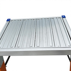 Échelle pliante industrielle <span class=keywords><strong>en</strong></span> <span class=keywords><strong>fibre</strong></span> <span class=keywords><strong>de</strong></span> <span class=keywords><strong>verre</strong></span>, normes européennes, avec marches antidérapantes larges, sélectionnée à la main, capacité 150 kg, pour extérieur et supermarché, modèle 2 - Product Image 3