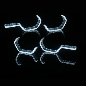 Crystal <b>LED</b> ANGEL EYES White/White Yellow <b>Light</b> Angel <b>LED</b> for BMW - Product Image 3