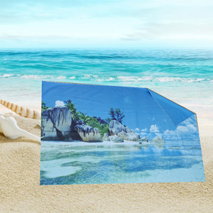 Toalla <span class=keywords><strong>de</strong></span> playa <span class=keywords><strong>de</strong></span> microfibra <span class=keywords><strong>de</strong></span> alta calidad, logotipo personalizado, plástico reciclado <span class=keywords><strong>de</strong></span> secado rápido sin arena, estilo Tropical novedoso - Product Image 2