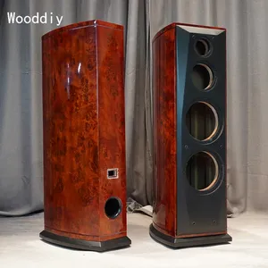 BD-03 6.5, 8, 10, 12 pouces, une paire de caissons de haut-parleurs Hifi vides, double bass, <span class=keywords><strong>3</strong></span> voies, finition laquée piano, en forme de tour - Product Image 4