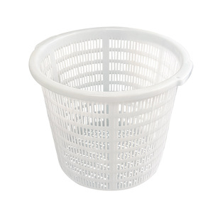 Panier de rangement en plastique rond avec poignées pour l'organisation et le rangement H609B - Product Image 3