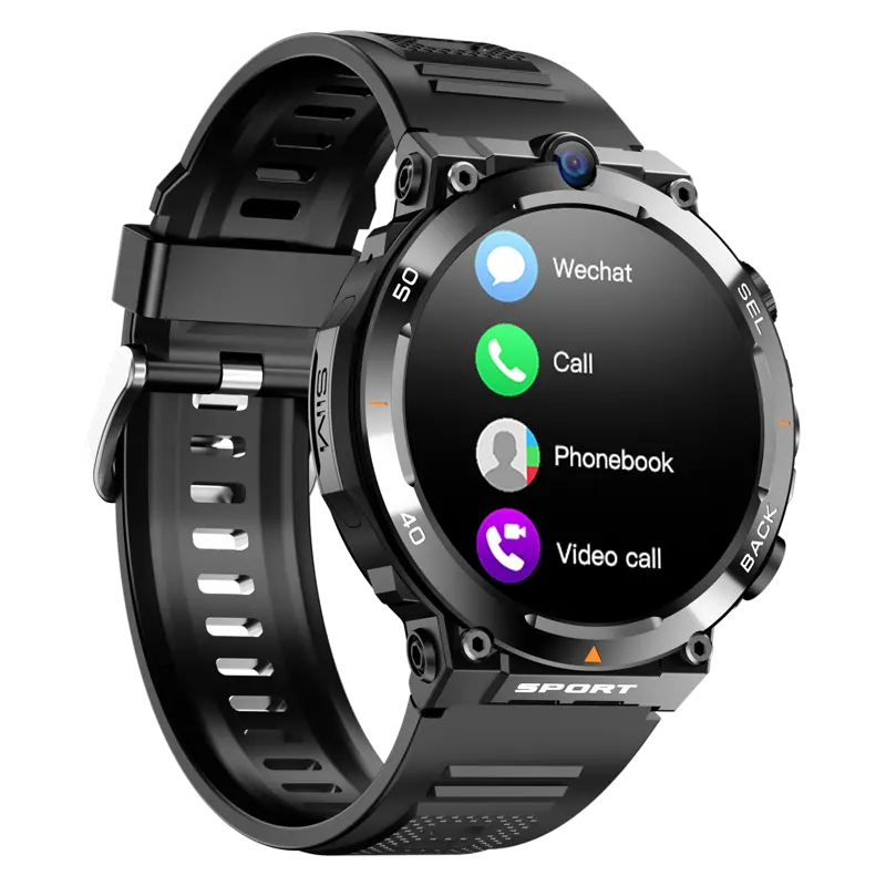 2024 GPS Android Smartwatch with 4G Touch screen wifi smart watch 2 two dual camera sim card slot mobile phone watch