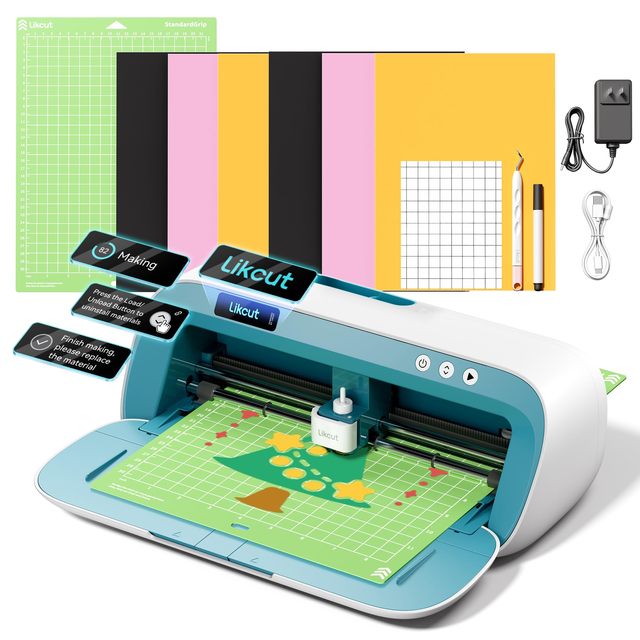 Likcut S41 Vinyl Cutter Machine with 8.5in Width, Compact Vinyl Cutter Plotter for DIY Sticker and Cardstock Cutting