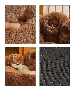 Cama de Lujo Clásica para Perros de Fibra Afelpada, Cuatro Estaciones, Desmontable y Lavable, para Perros y Gatos Pequeños a Grandes, Cálida y Cómoda - Product Image 5