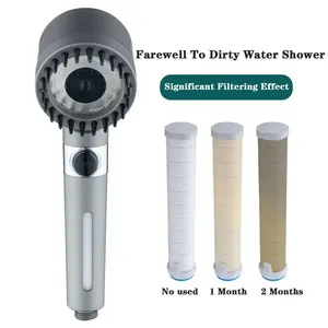 Nuovo Design: Soffione Doccia <span class=keywords><strong>Portatile</strong></span> SPA a 3 Funzioni Regolabili ad Alta Pressione con Filtraggio per Bagno - Product Image 3