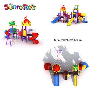 Équipement de jeux pour enfants en bois jeux de stationnement extérieurs pour enfants eau utilisée aire de jeux pour toboggan extérieur - Product Image 3