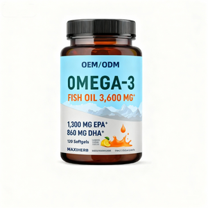 Oem/Odm Drievoudige Sterkte Omega 3 Visolie Epa & <span class=keywords><strong>Dha</strong></span> Beste Essentiële Vetzuren Premium Burpless Softgel Supplementen - Product Image 1
