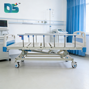 <span class=keywords><strong>Lit</strong></span> médical manuel durable avec jambes arrière réglables, équipement médical pour hôpital, soins infirmiers, capacité de charge de 160 kg - Product Image 1