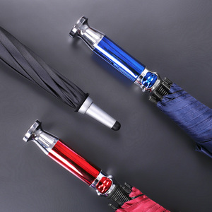 Golf <b>Umbrella</b> Long Handled Durable Reinforced Fiber Ribs Manual Open Business Gifts - Product Image 1