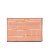 Porte-cartes de crédit et d'identité en cuir de crocodile, fin, avec impression de logo personnalisée, blocage RFID, poche avant, sans fermeture, vente en gros