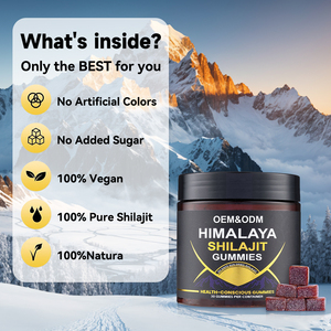 OEM Shilajit Gummies with <strong>Manuka</strong> <strong>Honey</strong> Wholesale Herbal Gummy Supplement for Daily Nutrition - Product Image 2