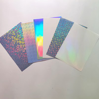 Papier autocollant holographique en vinyle A4 de haute qualité, pour imprimante Laser et à jet d'encre, papier adhésif imperméable en vinyle, couleur arc-en-ciel