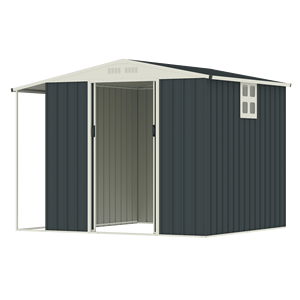 Cobertizo de almacenamiento de <span class=keywords><strong>metal</strong></span> para exteriores, cobertizo de jardín para herramientas, cobertizo de almacenamiento de leña, - Product Image 2