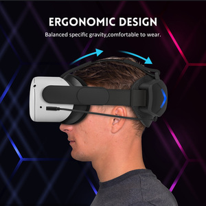For Oculus <strong>Quest</strong> 2 Extend Equipment Accessories Rechargeable protection Headband 5000Ah Capacity <strong>Battery</strong> with LED Light - Product Image 5
