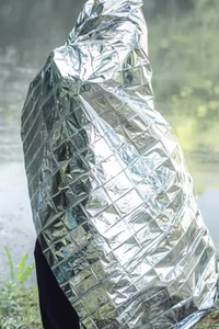 Portable Outdoor Waterproof Reflective Emergency First Aid Rescue Aluminium Foil <b>Blanket</b> Isolation Survival - Product Image 3