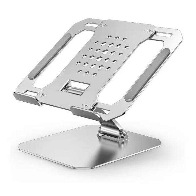 Factory Wholesale Hollow Design Stretchable Universal Aluminum Alloy & Silicone Adjustable Portable Office Foldable Tablet Stand