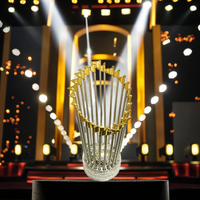 Trofeo de campeonato de liga de béisbol MLB personalizado, trofeo conmemorativo de Honor de celebración del juego, puede personalizar el nombre y el nombre del equipo