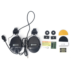 Casque de communication tactique WADSN à réduction de bruit active avec supports de casque, supra-auriculaire, PTT spécialisé WZ189 ABS pour jeux en extérieur - Product Image 2