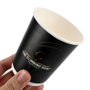 Gobelets en papier biodégradables à double paroi personnalisés pour les amateurs de café, jetables, 4 oz, 8 oz, 12 oz, 16 oz, écologiques, à emporter - Product Image 4