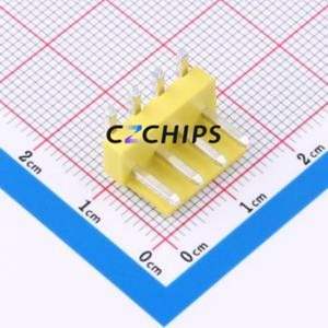 W396110K-4PY2123 Wire-to-Board Pin Header Bent Lead Through Hole,P=3.96mm Connector 1x4P 3.96mm Right Angle Insert VH - Product Image 1