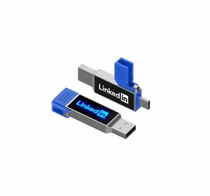 metal Otg Type c Promotion Gift luminous Usb Flash Drive with cap of 2gb 4gb 8gb 16gb 32gb 64gb