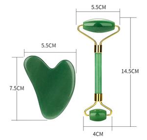 เครื่องนวดหน้าเครื่องนวดสปาบำรุงผิวทำจากหินควอตซ์ธรรมชาติความงามหินหยกลูกกลิ้งกัวซา - Product Image 4