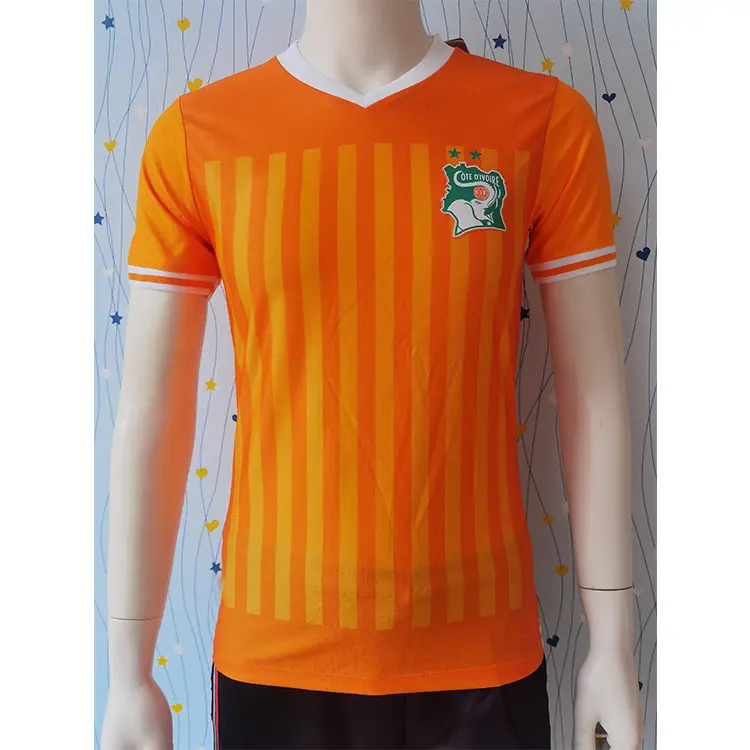 La camiseta de fútbol de la Copa Africana de Naciones Cote D 'Ivoire Player Edition se puede personalizar con el nombre y el número de fanáticos/versión tailandesa