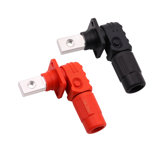6mm/8mm Male Female HVIL High Voltage Battery Connector 200A/150A/120A Energy Storage Copper PA66 Nylon IP67 TR069 Model Silver