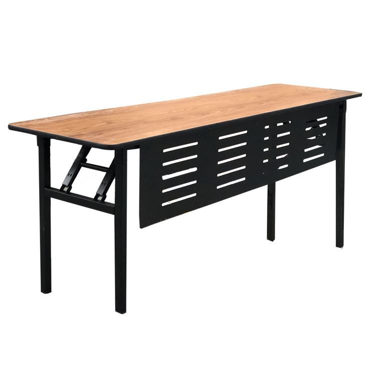 Muebles de comedor barra de vidrio redonda plegables Sala martillado Metal Hardware extensible media luna de mesa de banquete