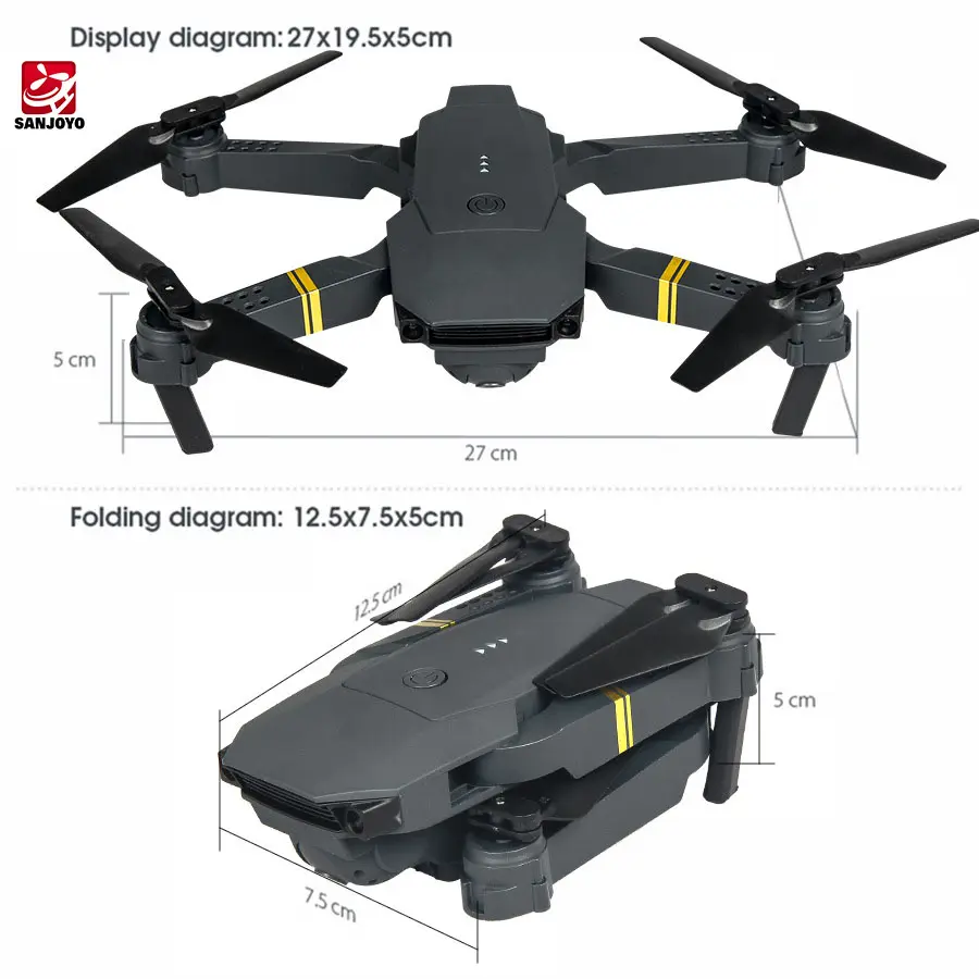 Hot selling E58 4k HD Camera Foldable Altitude Hold Small Mini Quadcopter Drone For Gifts