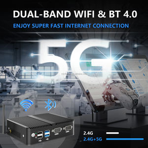 Nouveau Mini PC sans ventilateur N100 <span class=keywords><strong>J5005</strong></span> N4100 DDR4 2LAN 2COM 4USB3.0 HD VGA Win7 Win8 HTPC WIFI Portable - Product Image 5