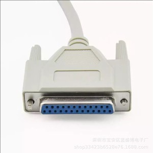 สายต่อขยาย DB25 แบบตัวผู้ต่อตัวผู้ 25 พิน สายดาต้าเครื่องพิมพ์แบบขนาน หุ้มฉนวน PVC ตัวนำทองแดงแท้ - Product Image 3