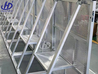 Barreras de Seguridad para Conciertos, Barandas Temporales de Aluminio para Control de Multitudes