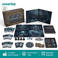 Jeu de société d'aventure sur le thème des ruines marines, personnalisé OEM, imprimé, vente en gros, Dark Fantasy, écologique, durable, cartes de jeu de stratégie, dés