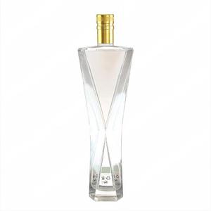 Botella de Alcohol Personalizada de Lujo, Extra Super Flint Glass, Superficie Transparente, 500ML 750ML, para Ginebra, Vodka, Tequila, Whisky, Brandy, con Tapón de Corcho - Product Image 4