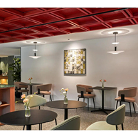 Conjuntos de Comedor Circulares de Grado Comercial, Vitrina Modular de Metal, Tamaño Personalizado, Soluciones de Mobiliario Interior para Hostelería y Catering