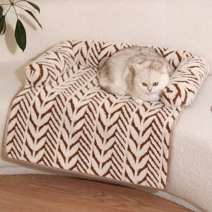 Tapis de <span class=keywords><strong>canapé</strong></span>-lit moelleux pour animaux de compagnie avec rebord surélevé, protège-<span class=keywords><strong>canapé</strong></span> lavable et coussinets pour chiens et chats, tapis absorbants pour animaux de compagnie - Product Image 5