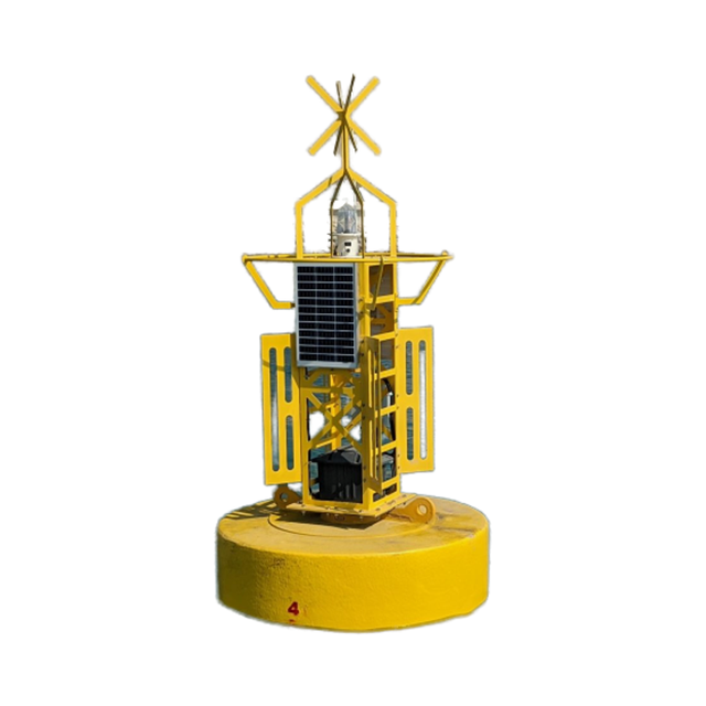 Polyethylene Harbor Buoy Marine Steel Frame Navigation Buoy for Ships and Boats Highly Visible Ocean Buoys with Marine radar