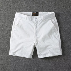 Nouveau pantalon d'été en pur coton pour <span class=keywords><strong>homme</strong></span>, coupe décontractée, jambe droite, style workwear, légèrement élastique, idéal pour la plage - Product Image 3