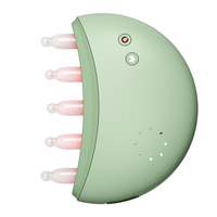 Peigne de massage chauffant électrique en jade avec lumière rouge, brosse de soin du cuir chevelu, relaxation, soin des cheveux, bien-être, salon de beauté, usage quotidien à domicile, vente en gros B2B