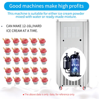 Machine à crème glacée turque machine à crème glacée dure de table congélateur de lot