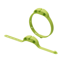 YDS Sangle de fixation en silicone pour cuillère, Sangle de transport pour bouteille d'eau, Support pour bocaux Mason, Repose-cuillère et porte-paille, Support à café en silicone